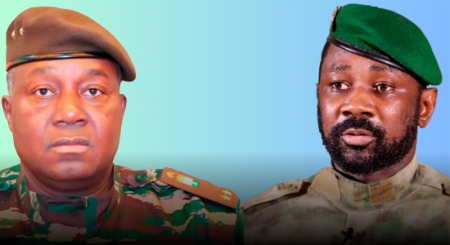 Image pour blog post Les regards se croisent: Général Tiani et Assimi Goïta à Bamako ...